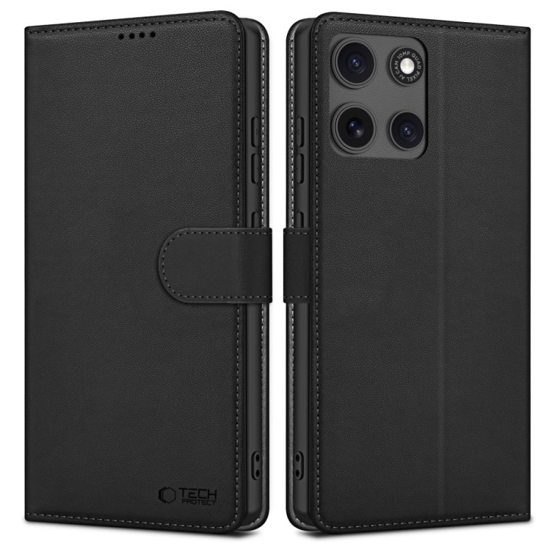 Pouzdro Tech-Protect WALLET MOTOROLA MOTO G15 / G15 POWER / G17 / G17 POWER pro mobilní telefon - matte black