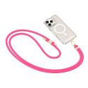 Řemínek Tech-Protect C7S pro telefon hot pink/gold