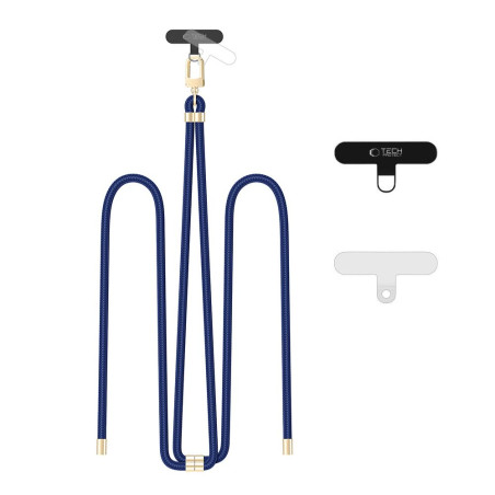 Řemínek Tech-Protect C7S pro telefon navy blue/gold