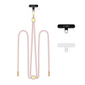 Řemínek Tech-Protect C2S pro telefon – baby pink/zlatá