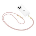 Řemínek Tech-Protect C2S pro telefon – baby pink/zlatá