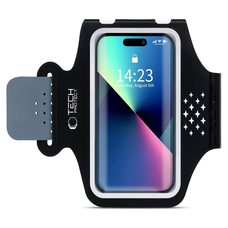 Řemínek Tech-Protect M5 UNIVERSAL SPORT ARMBAND pro chytré telefony - černý