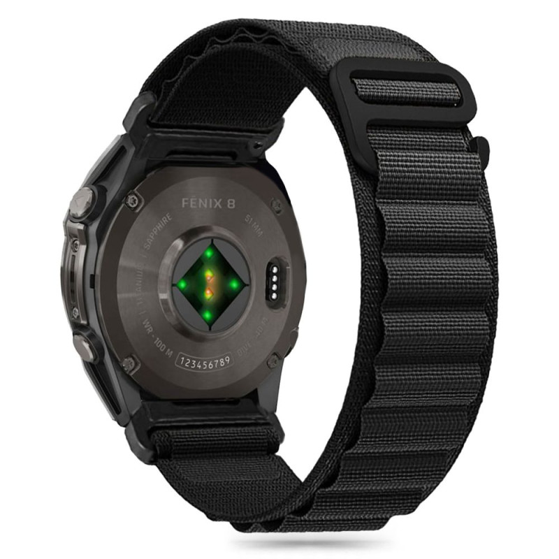 Řemínek Tech-Protect NYLON PRO pro Garmin FENIX 5 / 6 / 6 PRO / 7 / 8 / 8 PRO (47 MM) - černá