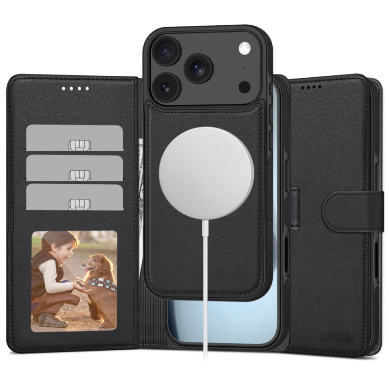 Peněženka Tech-Protect MagSafe pro iPhone 17 Pro – matné černé