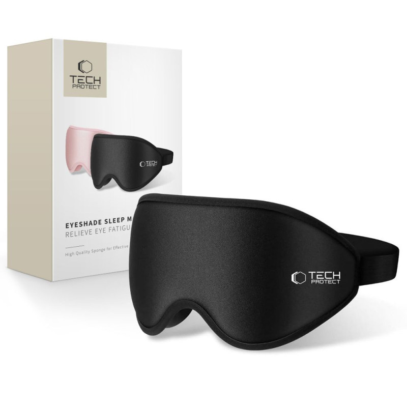 Maska na spaní Tech-Protect EYESHADE pro oči - matná černá