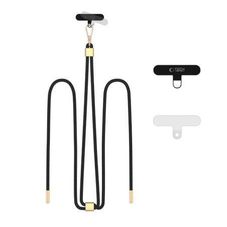 Tech-Protect C2S řemínek pro telefon black/gold