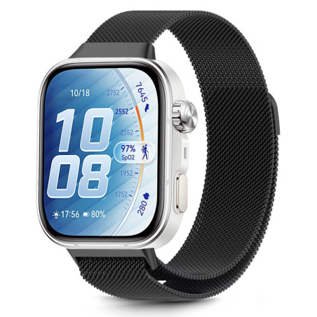 Řemínek Tech-Protect MILANESEBAND pro Huawei Watch Fit 3/4/5 - čern