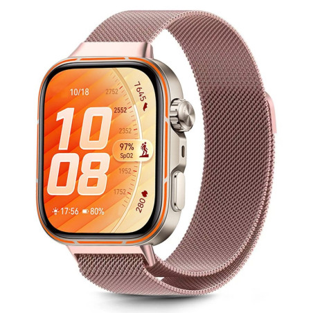 Řemínek Tech-Protect MilaneseBand pro Huawei Watch FIT 3/4/5 - rose