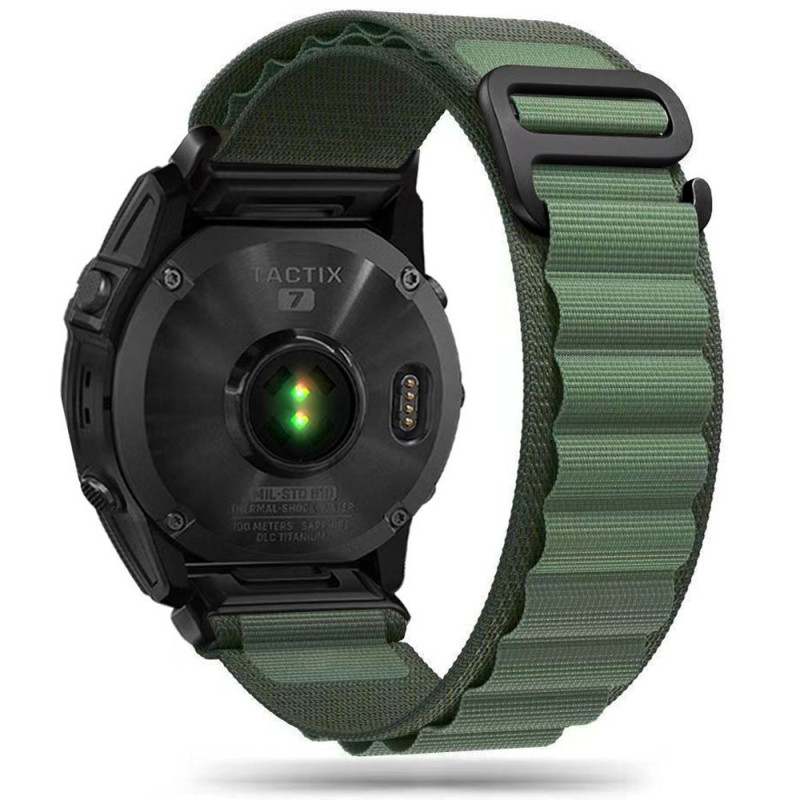 Řemínek Tech-Protect NYLON PRO pro Garmin FENIX 5 / 6 / 6 PRO / 7 / 8 / 8 PRO (47 MM) - military green