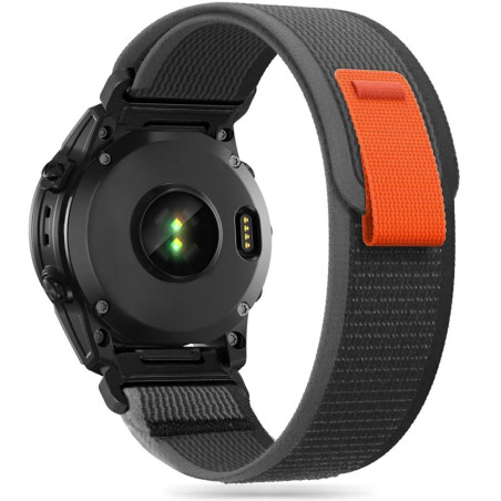 Řemínek Tech-Protect Nylon pro Garmin FENIX 5X-8 (51 mm) black/orang