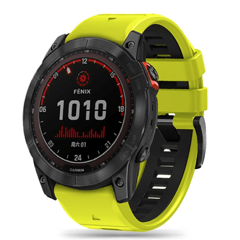 Řemínek Tech-Protect ICONBAND PRO Garmin FENIX 5X / 5X PLUS / 6X / 6X PRO / 7X / 8 / 8 PRO (51 MM) - lime/black