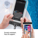 Pouzdro Tech-Protect UWC7 Waterproof Case 6,9" růžové