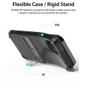 ARAREE Mach Stand Ultra odolný kryt se stojánkem pro iPhone 12 Mini, čirý se třpytkami