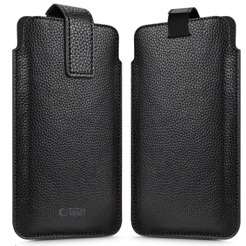 Pouzdro Tech-Protect SM65 pro chytré telefony 6.0-6.9" - černá/černá