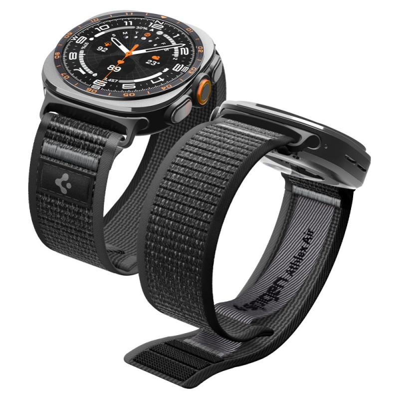 Řemínek Spigen ATHLEX AIR BAND pro Samsung Galaxy Watch Ultra 1 / 2 2024-2026 (47 mm) - active black/grey
