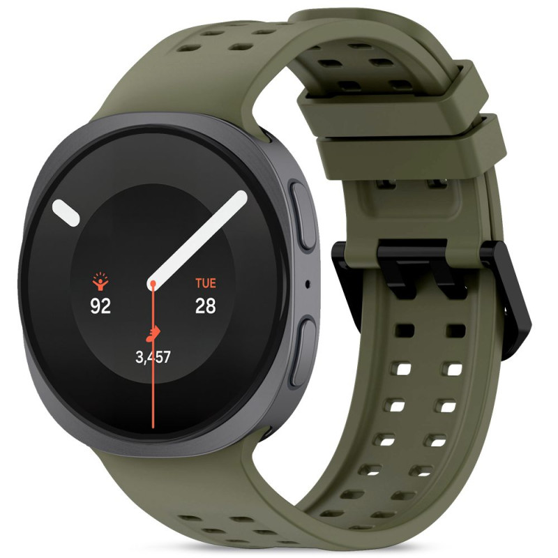 Řemínek / kryt Tech-Protect SILICONE AIR pro Galaxy Watch 8 / 9 / CLASSIC (40 / 44 / 46 MM) - olivově zelená