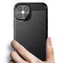 Pouzdro AG PREMIUM Carbon Case pro iPhone 12 Pro Max - černé