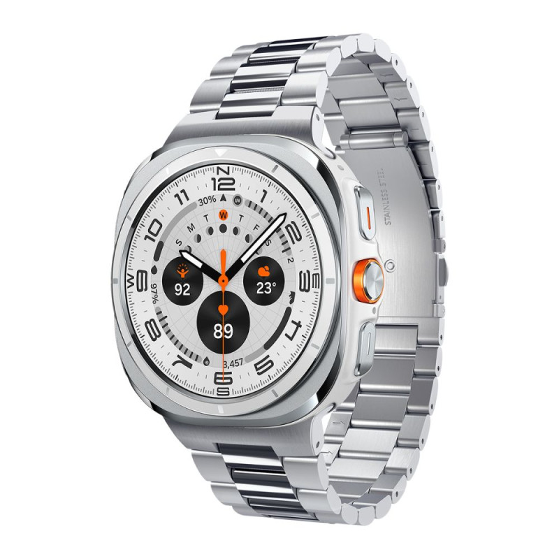 Řemínek Spigen MODERN FIT pro Galaxy Watch Ultra 1 / 2 2024-2026 (47 mm) - stříbrná