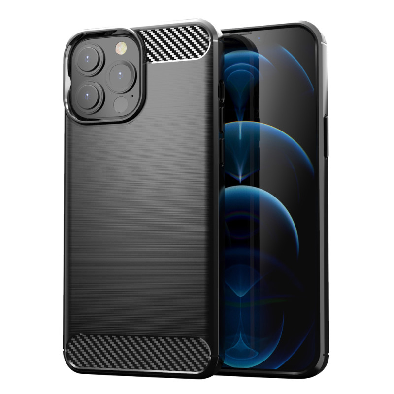 Pouzdro AG PREMIUM Carbon Case pro iPhone 13 Pro - černé