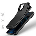 Pouzdro AG PREMIUM Carbon Case pro iPhone 13 Pro - černé