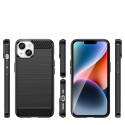Pouzdro AG PREMIUM Carbon Case pro iPhone 14 - černé