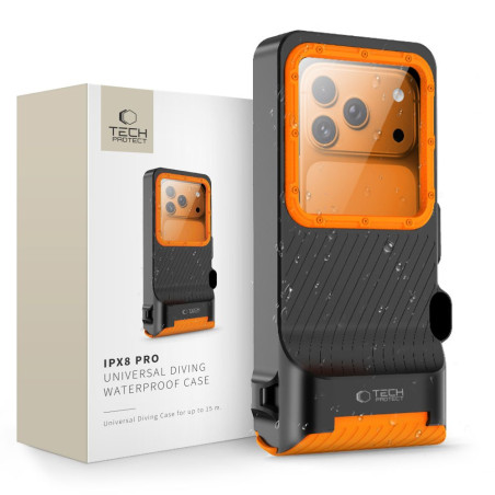 Vodotěsné pouzdro Tech-Protect IPX8 Pro univerzální - černé