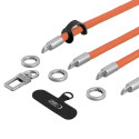 Šňůrka na telefon Tech-Protect C10S Rope - oranžová/titanová