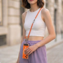 Šňůrka na telefon Tech-Protect C10S Rope - oranžová/titanová