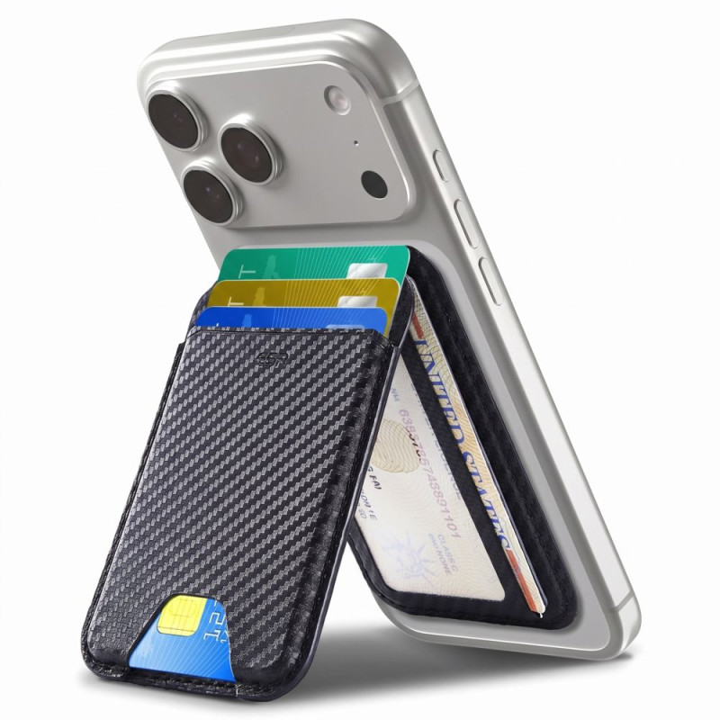 Stojánek ESR CLASSIC RFID MAGNETIC WALLET STAND pro Magsafe - černý (carbon fiber)