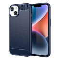 Pouzdro AG PREMIUM Carbon Case pro iPhone 14 - modré