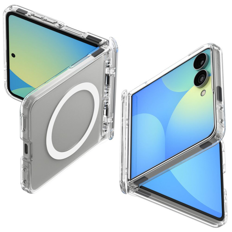 Ochranný kryt Spigen Ultra Hybrid Pro MagSafe pro Samsung Galaxy Z Flip 8, průhledný/bílý