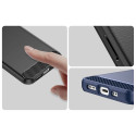 Pouzdro AG PREMIUM Carbon Case pro iPhone 14 - modré