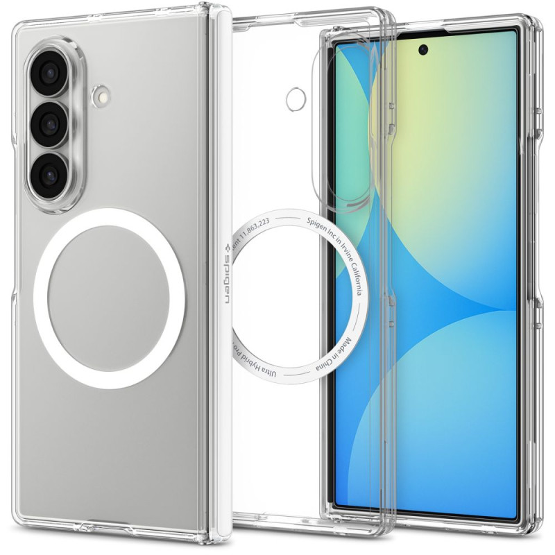Ochranný kryt Spigen Ultra Hybrid Pro MagSafe pro Samsung Galaxy Z Fold 8 Ultra, průhledný/bílý