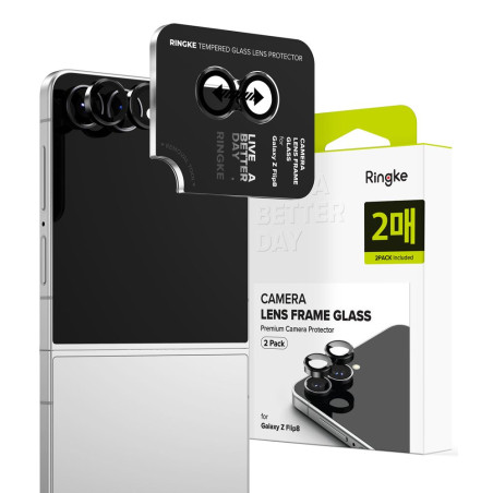 Kryt Ringke CAMERA FRAME 2-PACK pro Galaxy Z Flip 8 black