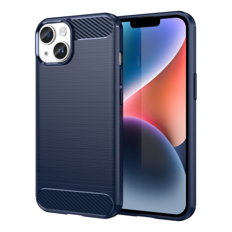Pouzdro AG PREMIUM Carbon Case pro iPhone 14 Plus - modré