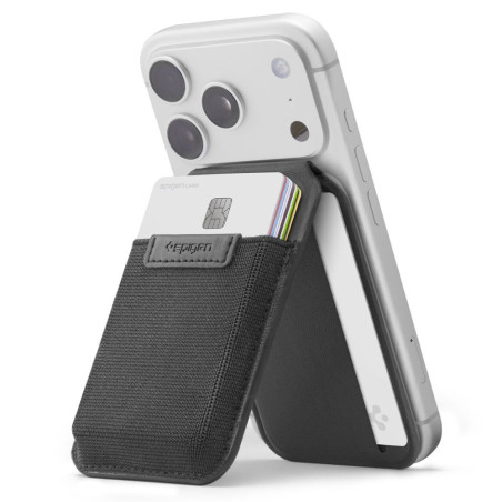 Spigen S314-4 Slim Fold Tripod Wallet MagSafe černá
