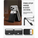 Spigen S314-4 Slim Fold Tripod Wallet MagSafe černá