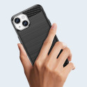 Pouzdro AG PREMIUM Carbon Case pro iPhone 14 Plus - modré