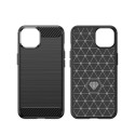 Pouzdro AG PREMIUM Carbon Case pro iPhone 14 Plus - modré
