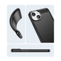 Pouzdro AG PREMIUM Carbon Case pro iPhone 14 Plus - modré
