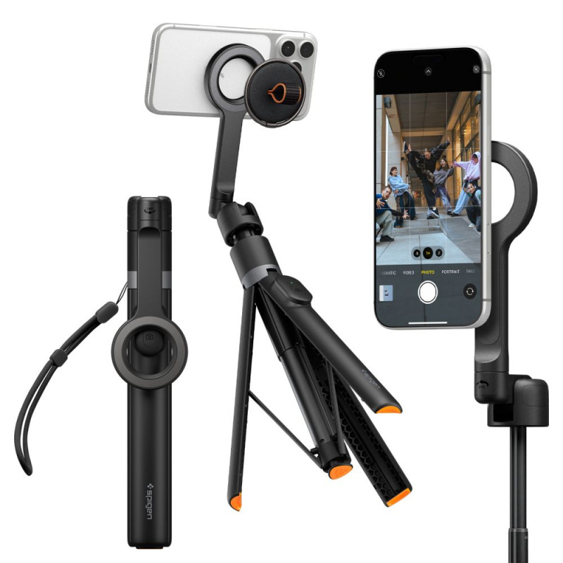 Stativ na selfie SPIGEN S582W BLUETOOTH pro selfie stick - black