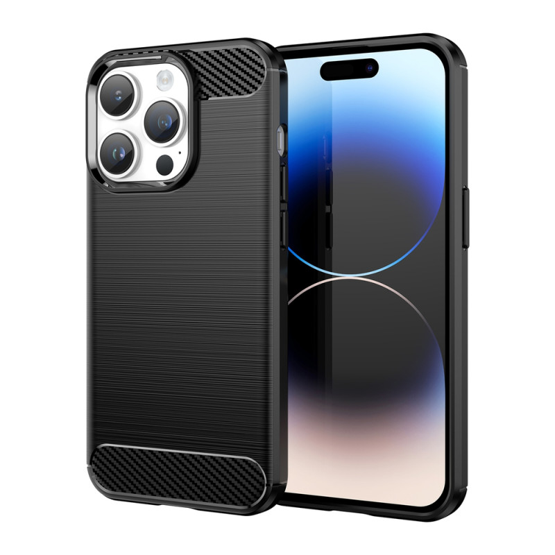 Pouzdro AG PREMIUM Carbon Case pro iPhone 14 Pro - černé
