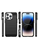 Pouzdro AG PREMIUM Carbon Case pro iPhone 14 Pro - černé