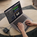 Stojánek Spigen LD201-S8 SLIMFOLD pro notebook/tablet - space grey