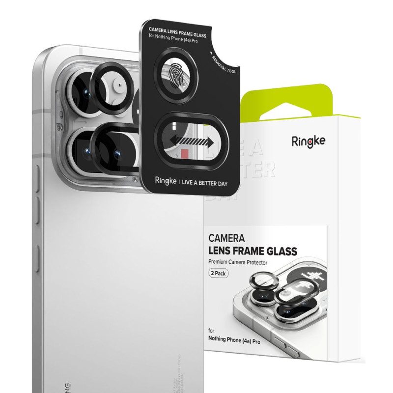 Ochranný rámeček Ringke CAMERA FRAME PROTECTOR 2-PACK pro Nothing Phone 4A - pro black