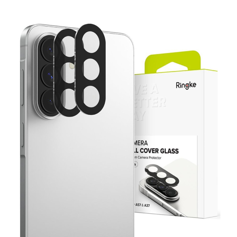Kryt (ochrana fotoaparátu) Ringke CAMERA FULL COVER 2-PACK pro GALAXY A37 / A57 5G - black