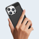 Pouzdro AG PREMIUM Carbon Case pro iPhone 14 Pro Max - černé