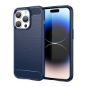 Pouzdro AG PREMIUM Carbon Case pro iPhone 14 Pro Max - modré