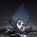 Pouzdro AG PREMIUM Carbon Case pro iPhone 14 Pro Max - modré