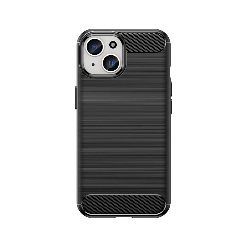 Pouzdro AG PREMIUM Carbon Case pro iPhone 15 - černé